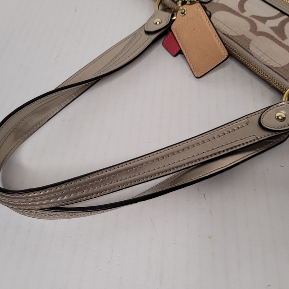 Coach Poppy Metallic Hallie Tote #M1220-23473 - Picture 14 of 16
